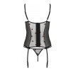 Корсет с подвязками, стринги Passion LOVELIA CORSET L/XL, black || Корсет з підв'язками, стрінги Passion LOVELIA CORSET L/XL, black || LOVELIA CORSET black L/XL - Passion