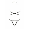 Портупея-боди из стреп Passion Exclusive IVENA S/M, black || Портупея-боді зі стреп Passion Exclusive IVENA S/M, black || Body harness from body-mesh IVENA black S/M - Passion Exclusive