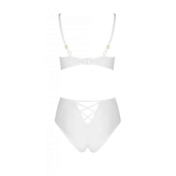 Эротический комплект с рисунком Passion LOVELIA BIKINI L/XL, white