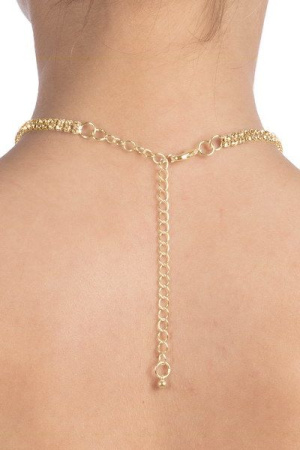 Колье со стразами Bijoux Pour Toi - Audrey Gold || Кольє зі стразами Bijoux Pour Toi - Audrey Gold || Knees with rhinestones Bijoux Pour Toi - Audrey Gold