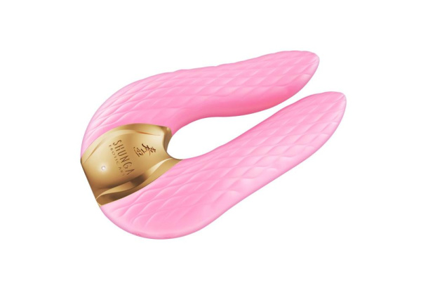 Вибратор для клитора Shunga Aiko Light Pink, гибкие кончики