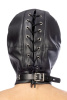 Капюшон с кляпом для БДСМ Fetish Tentation BDSM hood in leatherette with removable gag || Капюшон з кляпом для БДСМ Fetish Tentation BDSM hood in leatherette with removable gag || Hood with gag for BDSM Fetish Tentation BDSM hood in leatherette with removable gag
