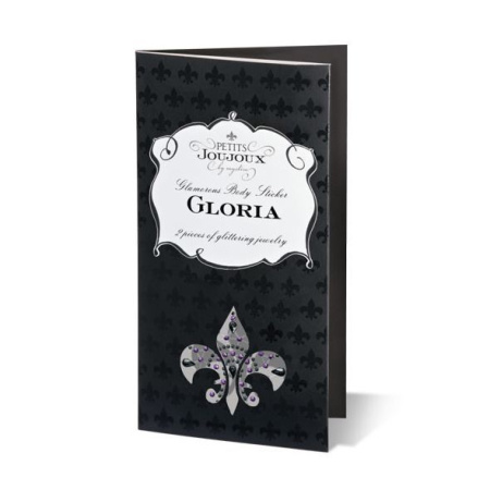 Пэстис из кристаллов Petits Joujoux Gloria set of 2 - Black/Red, украшение на грудь || Пестіс з кристалів Petits Joujoux Gloria set of 2 - Black/Red, прикраса на груди || Pasties from crystals Petits Joujoux Gloria set of 2 - Black/Red, decoration on nipples