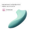 Вакуумный стимулятор Svakom Pulse Lite Neo Seafoam Blue, управляется со смартфона || Вакуумний стимулятор Svakom Pulse Lite Neo Seafoam Blue, керується зі смартфона || Vacuum stimulator Svakom Pulse Lite Neo Seafoam Blue