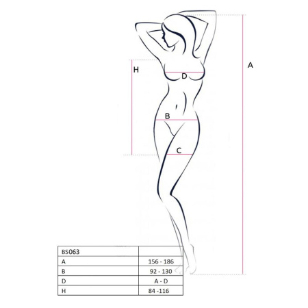 Бодистокинг Passion BS063 white, платье-сетка халтер || Бодістокінг Passion BS063 white, сукня-сітка халтер || Bodystock Passion BS063 white, fishnet dress halter