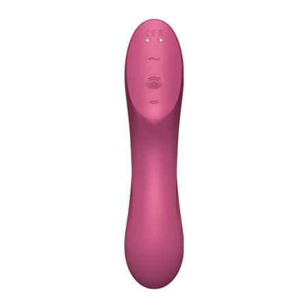Вакуумный стимулятор с вибрацией Satisfyer Curvy Trinity 3 Red || Вакуумний стимулятор із вібрацією Satisfyer Curvy Trinity 3 Red || Vacuum stimulator with vibration Satisfyer Curvy Trinity 3 Red