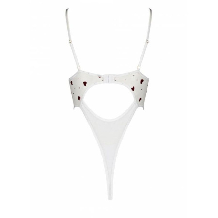 Эротическое боди с рисунком Passion LOVELIA BODY S/M, white || Еротичний боді з малюнком Passion LOVELIA BODY S/M, white || LOVELIA BODY white S/M - Passion