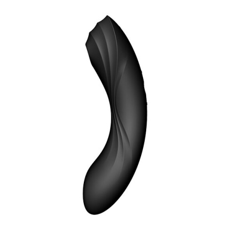 Вакуумный стимулятор с вибрацией Satisfyer Curvy Trinity 4 Black || Вакуумний стимулятор з вібрацією Satisfyer Curvy Trinity 4 Black || Vacuum stimulator with vibration Satisfyer Curvy Trinity 4 Black