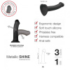 Насадка для страпона Strap-On-Me Mono Density Dildo Blue M, диам. 3,3см, однослойный силикон, гибкий || Насадка для страпону Strap-On-Me Mono Density Dildo M Blue, діам. 3,3 см, одношаровий силікон, гнучк || Dildo sleeve for denim Strap-On-Me Mono Density Dildo Blue M, 18x3,3cm