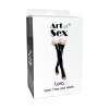Сексуальные виниловые чулки Art of Sex - Lora с открытыми пальцами и пяткой, размер S, красные || Сексуальні вінілові панчохи Art of Sex - Lora з відкритими пальцями та п'ятою, розмір S, червоні || Sexy vinyl stockings Art of Sex - Lora with buttocks finger and pyatkoy, size S, red