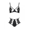 Распродажа!!! Комплект из эко-кожи Passion Tamaris Set black XXL/XXXL, бюстгальтер и трусики || Розпродаж!!! Комплект з екошкіри Passion Tamaris Set black XXL/XXXL, бюстгальтер та трусики || Set from eco-leather: bra and panties with perforated Tamaris Set black XXL/XXXL — Passion